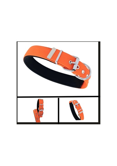 Uyguna-yakala Turuncu 3.0 42-50 Cm Dokuma Kemikli Boyun Tasması-sma.364