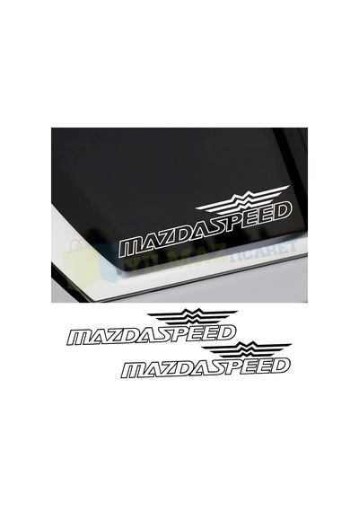 Mazda Speed Yan Cam Kelebek Oto Sticker Yapıştırma Etiket 2 Adet