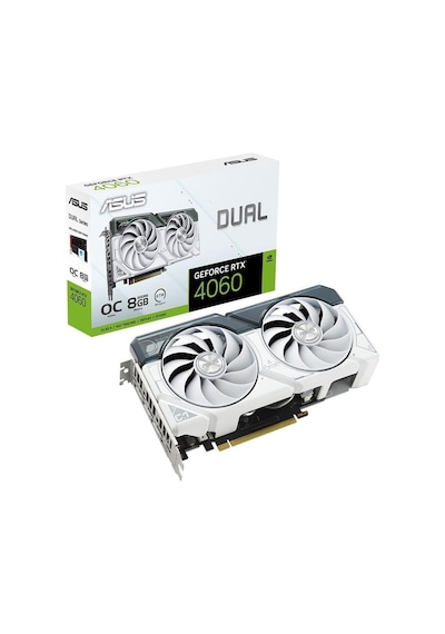 Asus NVIDIA GeForce RTX 4060 Dual OC White DUAL-RTX4060-O8G-WHITE 8 GB GDDR6 128 Bit Ekran Kartı
