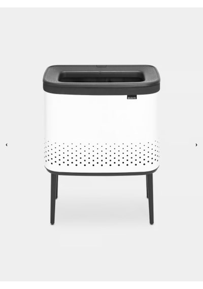 Brabantia Bo Beyaz Plastik Kapaklı Çamaşır Sepeti 60lt Beyaz