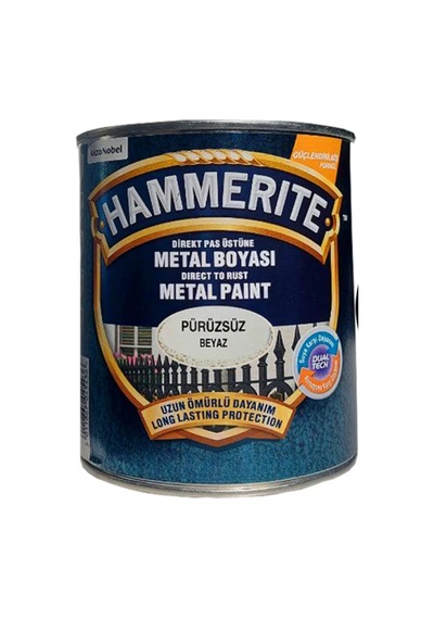 Marshall Hammerite Çekiçlenmiş Metal Boyası 2.5 Lt Pürüzsüz Beyaz