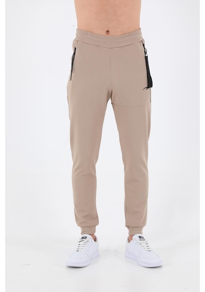 Maraton Sportswear Slimfit Erkek Ribana Paça Basic Açık Vizon Pantolon 19428-açık Vizon Açık Vizon