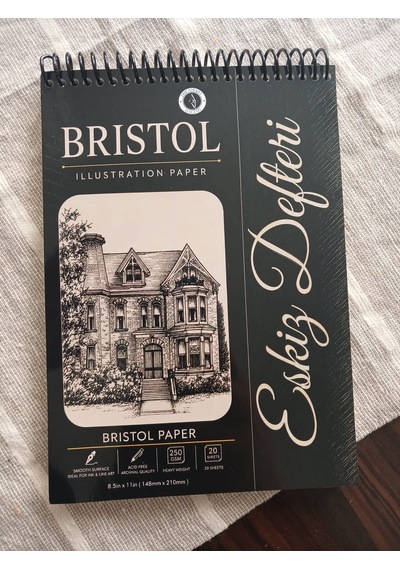 Dreamart Galery Bristol Çizim Defteri Illustration Paper 250 Gsm 20 Yaprak Profesyonel Eskiz Ve İllüstrasyon Defteri-a5
