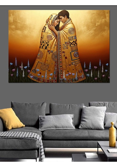 Klimt Temalı Tablo Dekoratif Kanvas - Mdf Ahşap Tablo