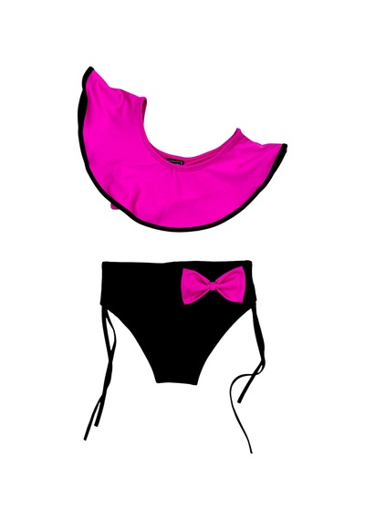 Lolliboomkids Kız Çocuk Tek Omuz Yarım Kol Fiyonklu Bağlamalı Bikini Takımı Fuşya Renk Fuşya Lolliboomkids Kız Çocuk Tek Omuz Yarım Kol Fiyonklu Bağlamalı Bikini Takımı Fuşya Renk Fuşya