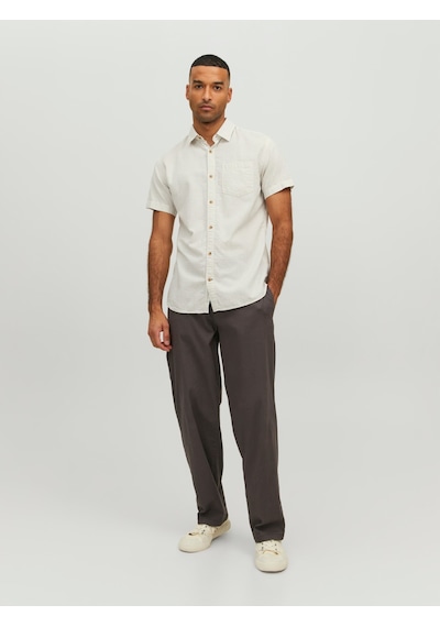 Jack & Jones Jack&jones Kısa Kollu Beyaz Erkek Gömlek 12235362 001