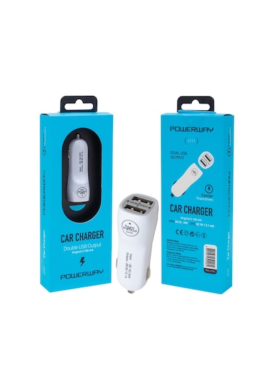 Ayt Powerway X-777 Çift Usb'li 2.1 Amper Çakmaklık Araç Şarj Cihazı Hızlı Şarj Aleti