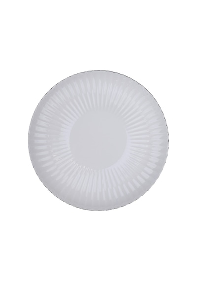 Kütahya Porselen Bone Luz Platin Fileli Servis Tabağı 27cm 6 Lı Çok Renkli