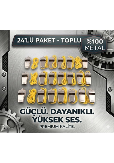 Ers Metal Ipli Hakem Ve Deprem Düdüğü 24'lü