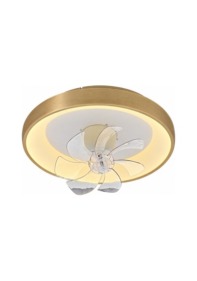 Eskitme Gold Ø50cm Hareketli Fanlı 6500k Soğuk Beyaz Plafonyer