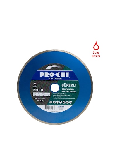 Pro-cut Pr16313 230b Elmas Seramik Kesme Daire Testere 230 Mm