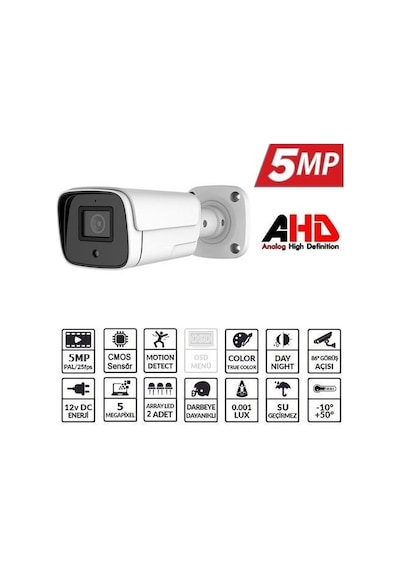 Ezcool Ez-4040hd 5mp 3.6mm Lens Ahd Bullet Kamera