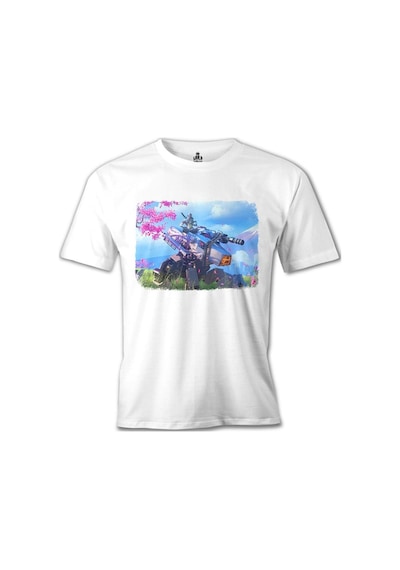 Overwatch - Genji Beyaz Erkek Tshirt