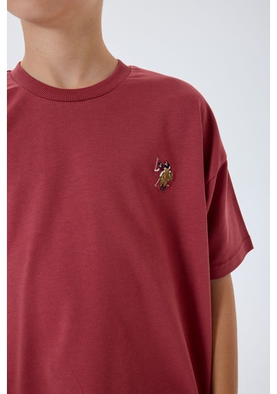 U.S. Polo Assn. Erkek Çocuk Bordo Bermuda Takım Bordo