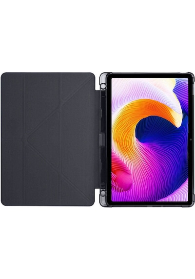 Xiaomi Redmi Pad Se Uyumlu Kalem Bölmeli Standlı Kılıf + Ekran Koruyucu + Kalem 3'lü Set Kılıf