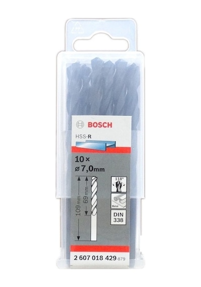 Bosch Hss-r Metal Matkap Uç 7x69x109mm 10 Parça