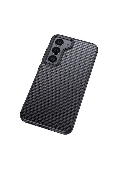 Wlons Galaxy S23 Plus Uyumlu Aramid Karbon Fiber Magsafe Özellikli Kılıf