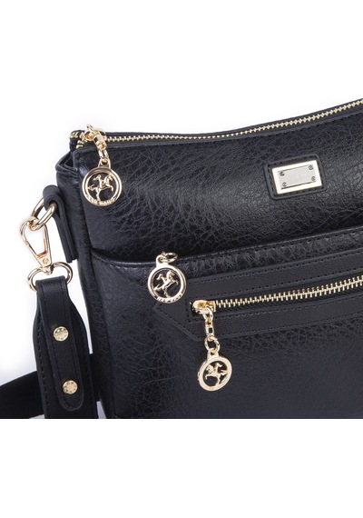 Nas Bag Kadın Spor Şık Günlük Postacı Çapraz Çanta En 25 Cm Boy 22 Cm Siyah Victoria