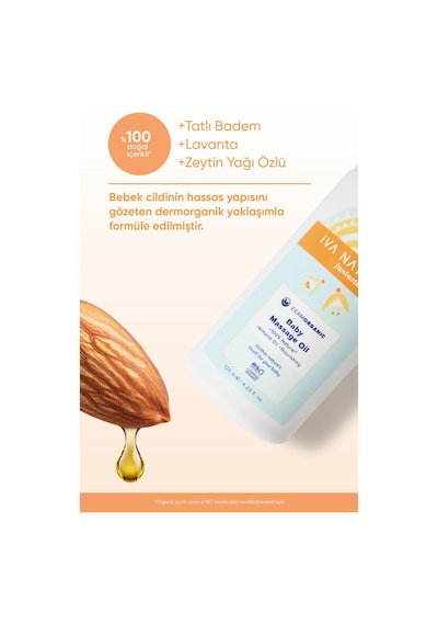 Iva Natura Organik Sertifikalı %100 Doğal Besleyici Yağ Kompleksli Bebek Yağı 125ml