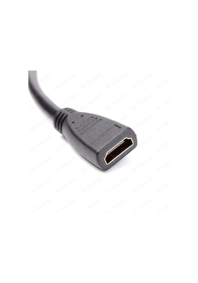 BK TeknolojiHDMI 1.4 Erkek-Dişi  3D Full HD Kısa Uzatma Kablosu 50 CM