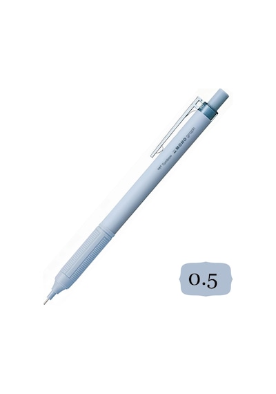 Tombow Mono Graph Lite Mekanik Versatil Uçlu Kalem 0.5 Gri Mavi Blisterli Dpa-122c
