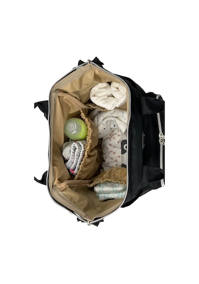 Stylo Star Baby Bag Anne Bebek Bakım Sırt Çantası Silver Black Siyah