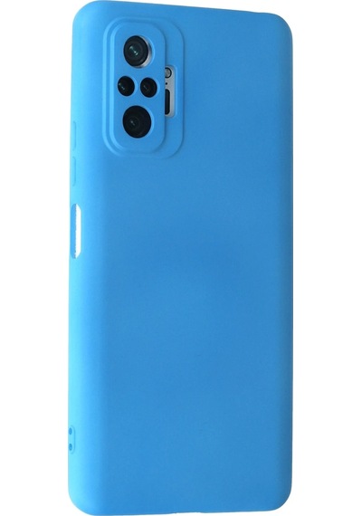 Cosmotex Newface Xiaomi Redmi Note 10 Pro Kılıf Nano İçi Kadife Silikon - Mavi