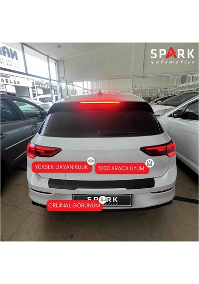Volkswagen Golf 8 2021- Yılı Ve Sonrası Uyumlu Arka Tampon Eşiği Mat Siyah