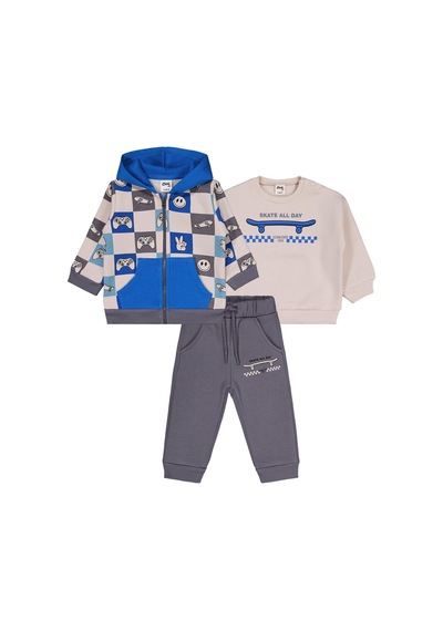 Civil Baby Dama Empirme 3'lü 6-18 Ay Takım - Bej Taş Rengi