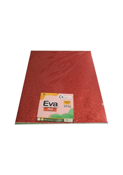 Bafix Eva Simli 50x70 Kırmızı Çok Renkli