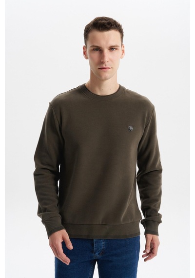 AR-MA Arma Erkek Regular Fit Örme Selanik Sweatshirt %65 Pamuk %35 Polyester, Karbon Fırçalı, Basic Bisiklet Yaka K30124699002 Haki AR-MA Arma Erkek Regular Fit Örme Selanik Sweatshirt %65 Pamuk %35 Polyester, Karbon Fırçalı, Basic Bisiklet Yaka K30124699002 Haki