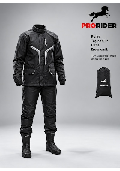 Prorider Prorıder Yağmurluk Takımı Pro1 Siyah