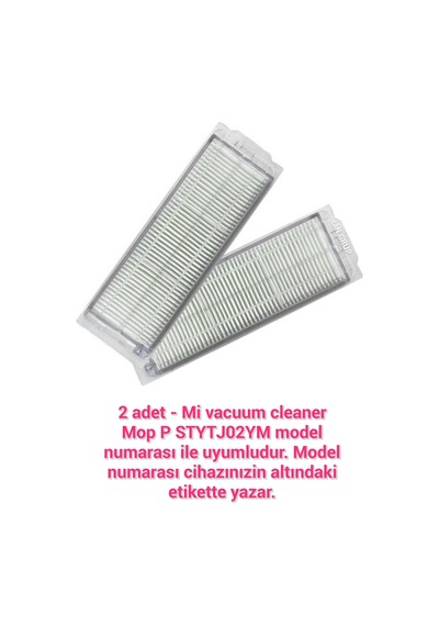 Stytj02ym Xiaomi Uyumlu Mop P Vacuum Robot Süpürge Modeli Uyumlu 2 Adet Hepa Filtre