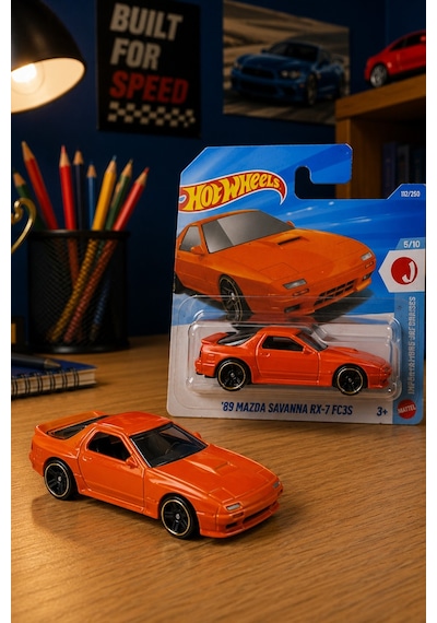 Hot Wheels '89 Mazda Savanna Rx-7 Fc3s - J-ımports Serisi Metal Oyuncak Araba Çok Renkli