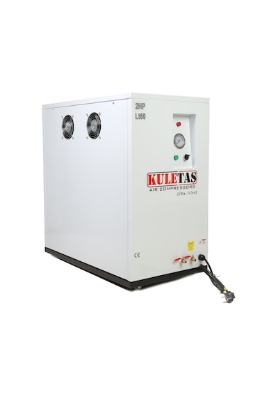 Kuletaş Kabinli Hava Kompresörü Yağsız Sessiz 60 L 2 Hp