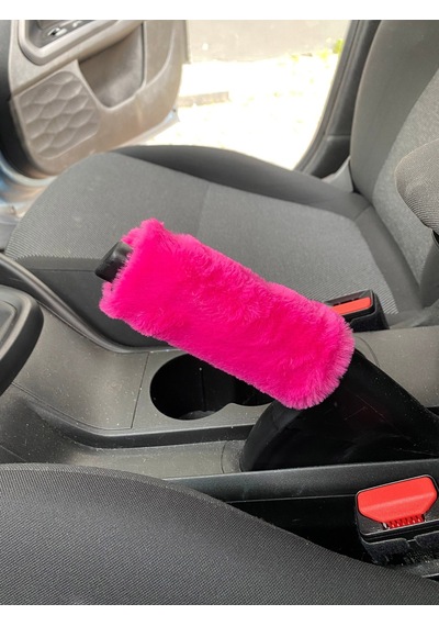 Yumuşak Peluş El Freni Süsü Fuşya Pembe Çr