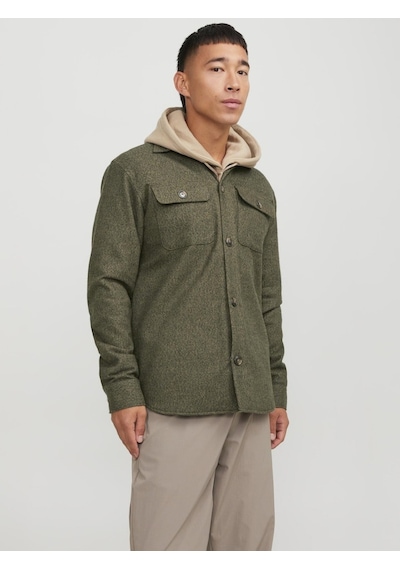 Jack & Jones Jcoblack Melange Darren Gömlek 12244891 Yeşil