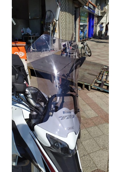 2019-23 Benelli Trk 251 Uzun Ön Cam Zeus Açık Füme 56cm 4mm Trk251
