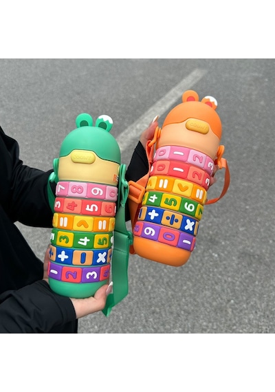 Maskot 430ml Karikatür 316 Paslanmaz Çelik Termos Yurt Dışından Çok Renkli