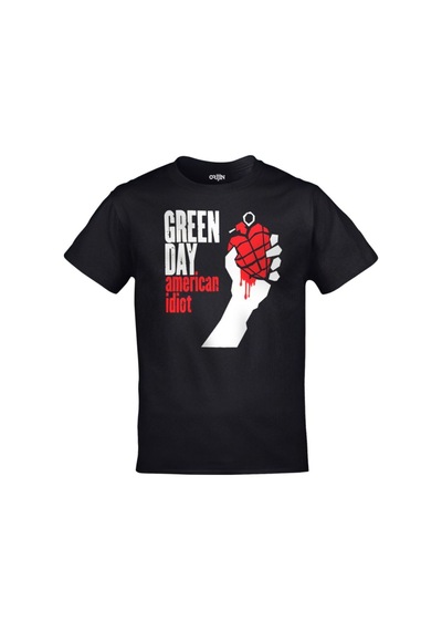 Kalic Studio Unisex Siyah Green Day American Idiot Baskılı Siyahorj416