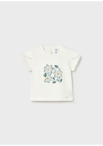 Mayoral Kız Çocuk T-shirt 1079 Krem