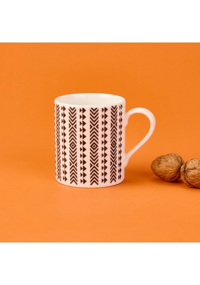 Kitchen Ethnic Kupa - Siyah / Beyaz - 290 Ml Renkli