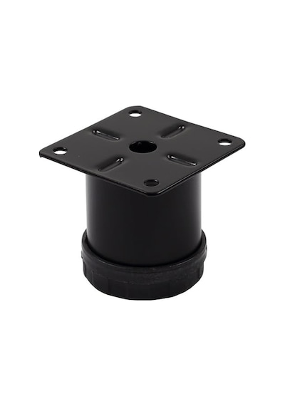 Metal Mobilya Ayağı Siyah Çap 42mm - 5cm 4 Adet 6395751