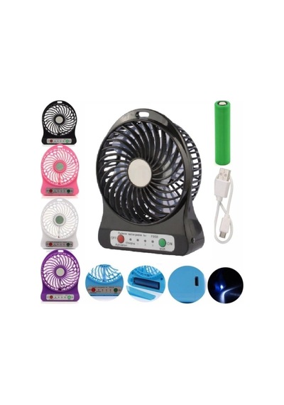 3 Kademeli Masaüstü Ve Araç Mini Fan Pervane Şarjlı