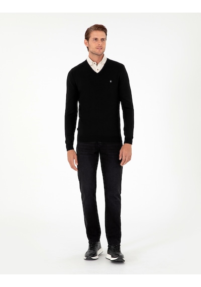 Pierre Cardin Erkek Siyah Kazak /triko 50296622-vr046 Siyah