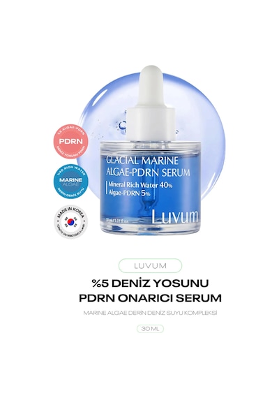 %5 Pdrn Ve Saf Deniz Suyu İçeren Onarıcı Nemlendirici Serum Glacial Marine Algae-pdrn Serum