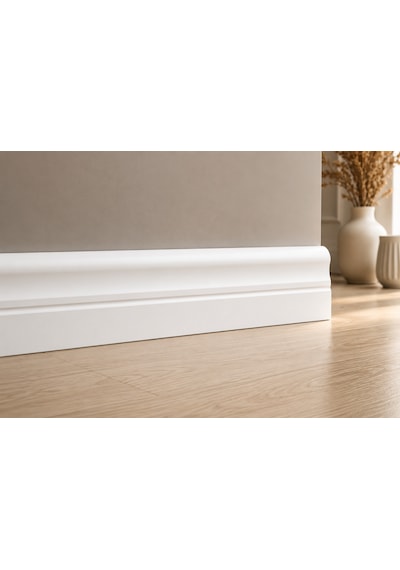 Yalı Serisi Lake Beyaz U Model 10cm Pvc Süpürgelik