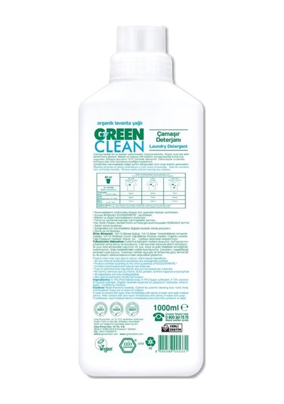 Mey İthalat Bitkisel Çamaşır Deterjanı 1000 Ml 20 Yıkama 100 ML