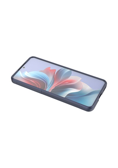 Oppo Reno 11f 5g Kılıf Kamera Korumalı Esnek Silikon Parmak Şeritli Vardar Siyah