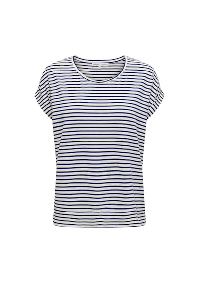 Only Onlmoster Strıpe S/s O-neck Top Jrs Noos Kadın Beyaz Bluz - 15206243 Beyaz